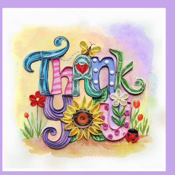 Thank You Quilling Card