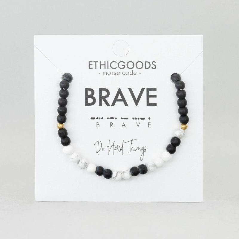 BRAVE | Morse Code Bracelet