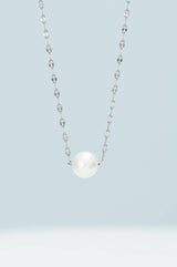 Annie Silver Pearl Necklace