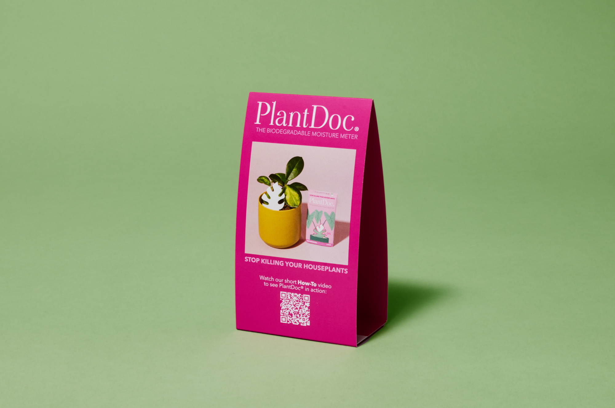 Monstera PlantDoc: Color-Change Plant Moisture Indicator