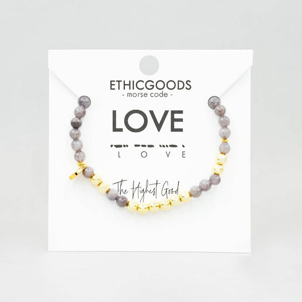 LOVE | Gold Morse Code Bracelet