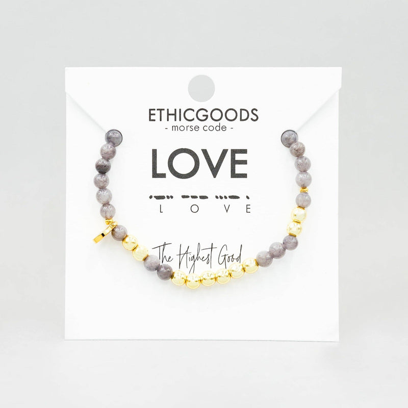 LOVE | Gold Morse Code Bracelet