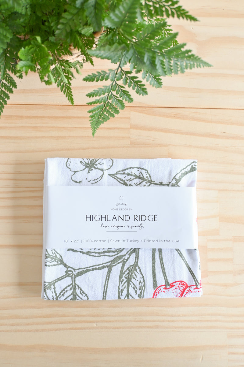 Cherry Tea Towel