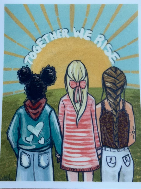 Together we rise Sticker