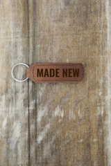 Made New Keychain Engraved Leather