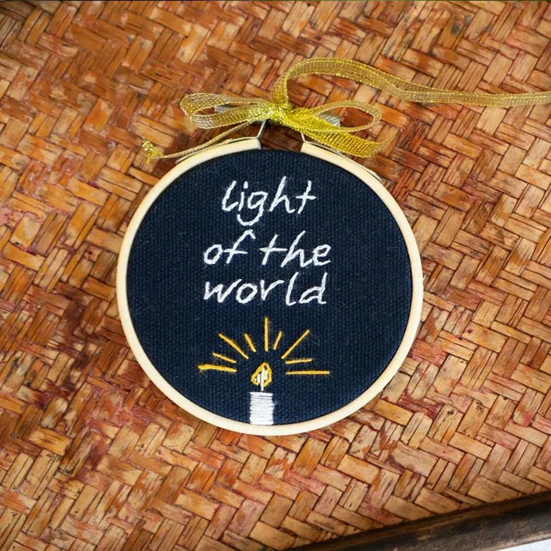 Embroidered Light of the World Ornament