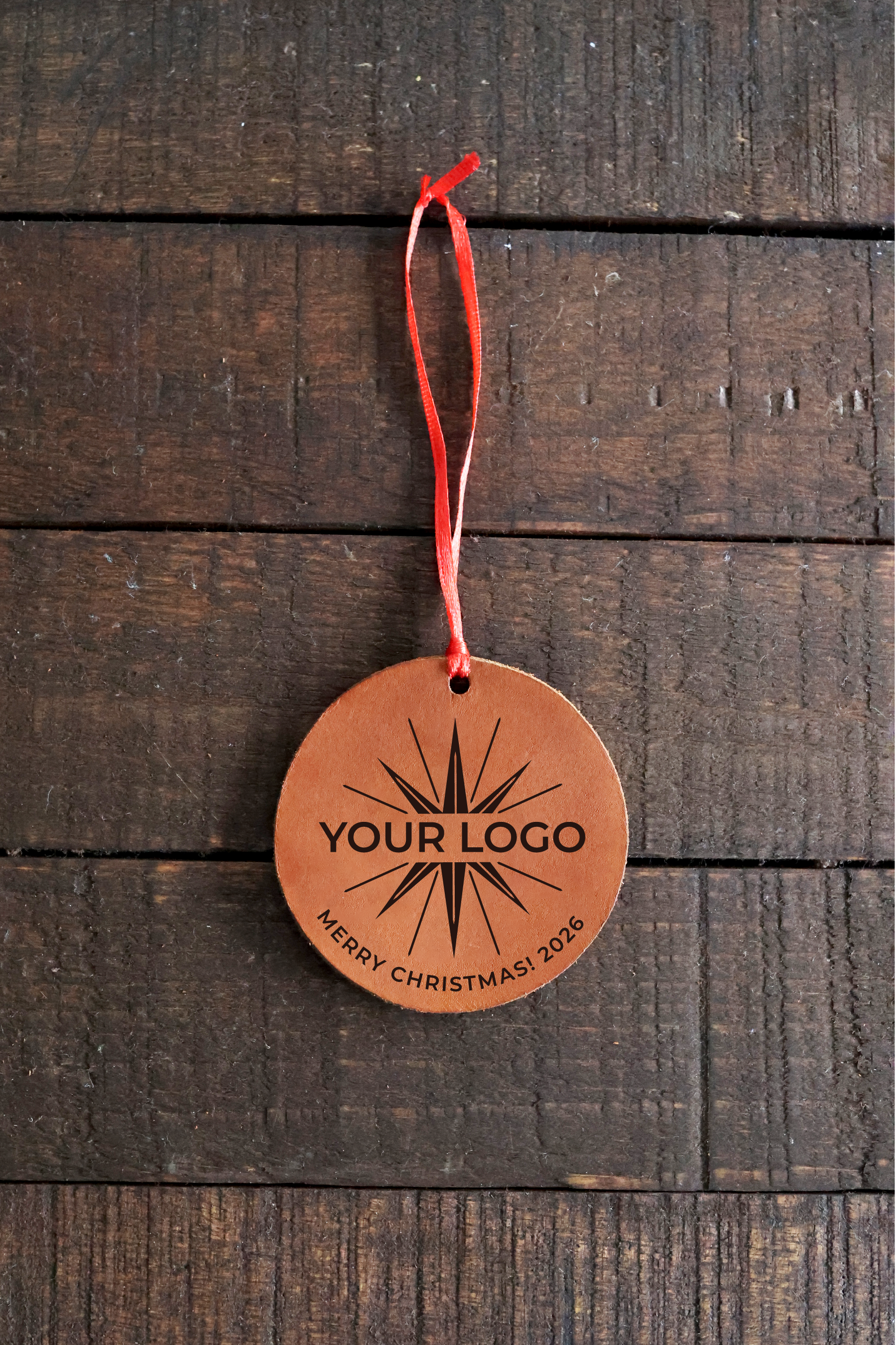 Custom Star Leather Ornament