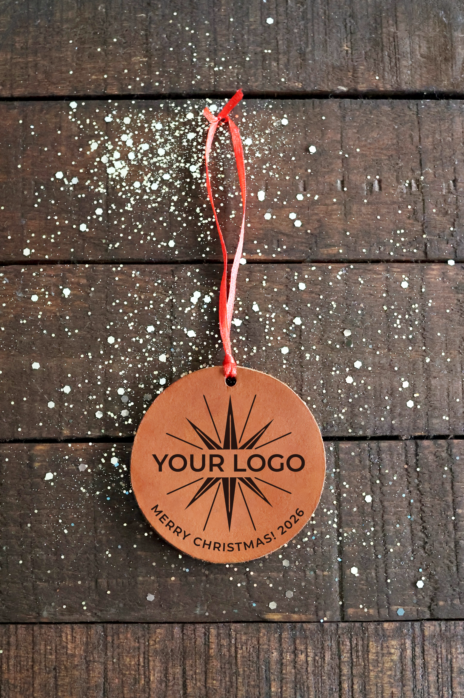 Custom Star Leather Ornament