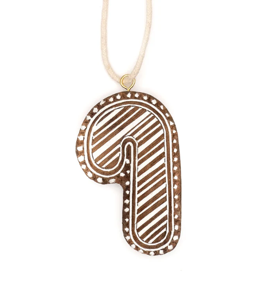Hima Bindu Candy Cane Ornament