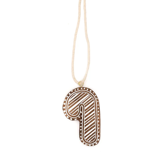 Hima Bindu Candy Cane Ornament