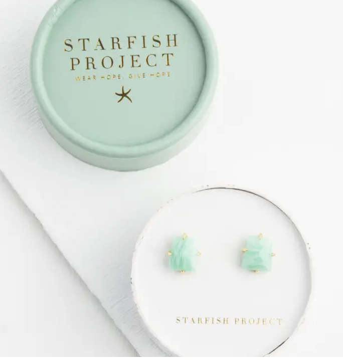 Simple Treasures Studs in Amazonite