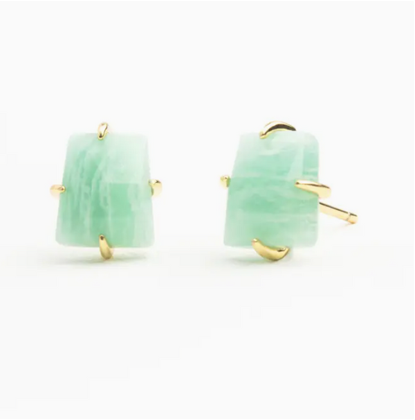 Simple Treasures Studs in Amazonite