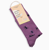 Purple Cats - Socks that Save Cats