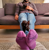 Purple Cats - Socks that Save Cats