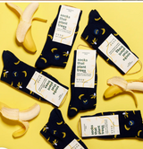 Navy Bananas- Socks that Plant Trees