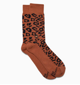 Rust Leopard print- Socks that protect Cheetahs