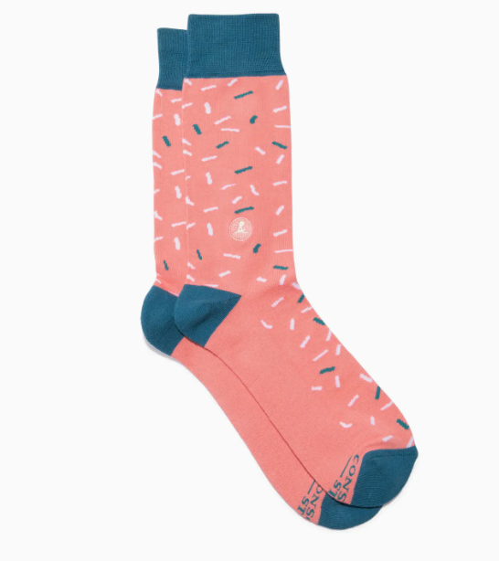 Pink Confetti-Socks that find a cure