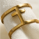 Brass Bombshell Cross Ring