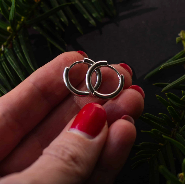 Everyday Silver Hoop Earrings