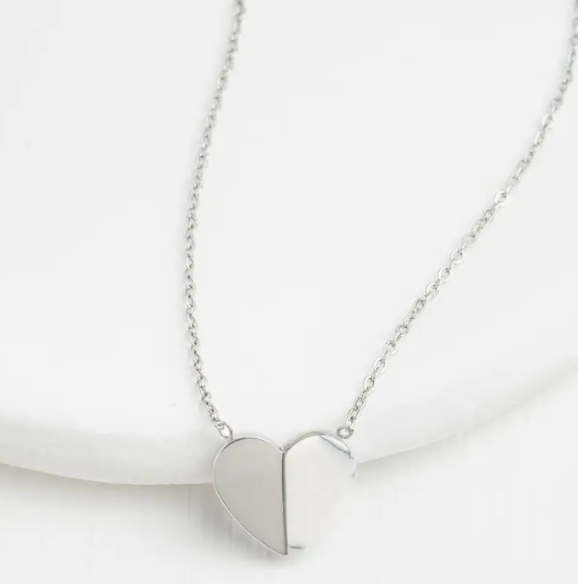 Alexis Silver Heart Necklace