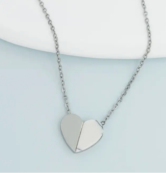 Alexis Silver Heart Necklace