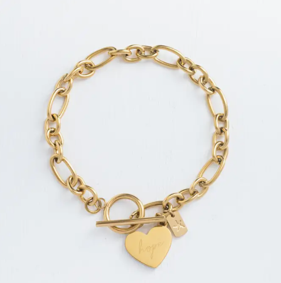 Give Hope bracelet in Gold