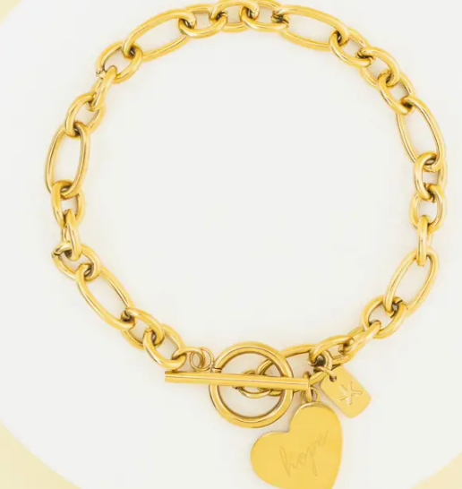 Give Hope bracelet in Gold