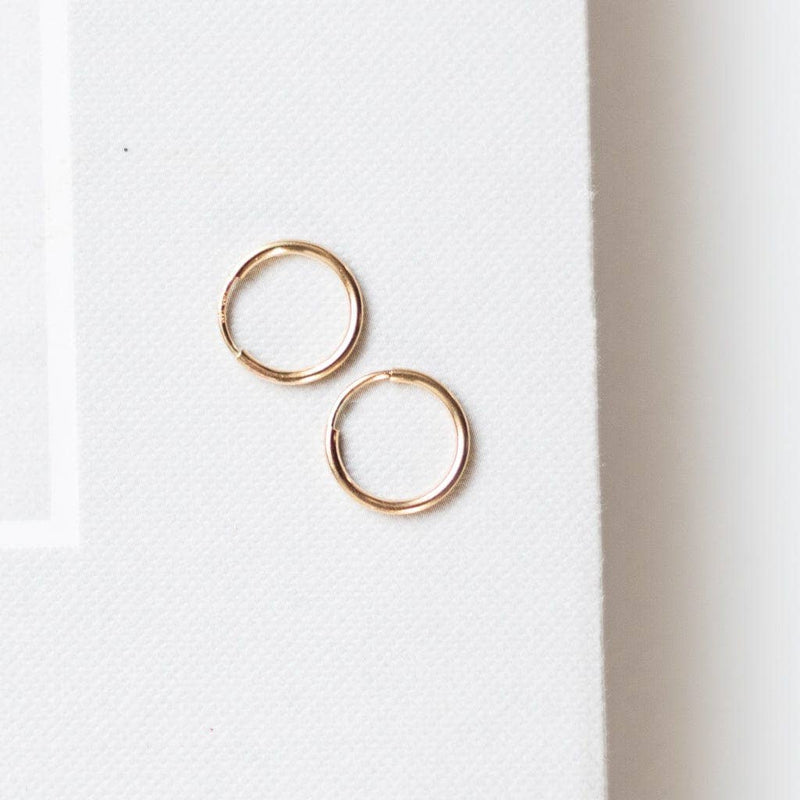 14k Gold Filled Endless Hoops Earrings