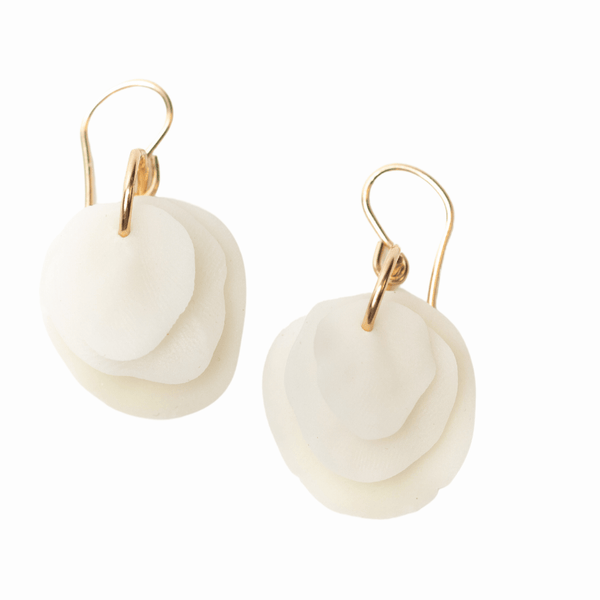 Dottie Porcelain & Gold Dangle Earrings