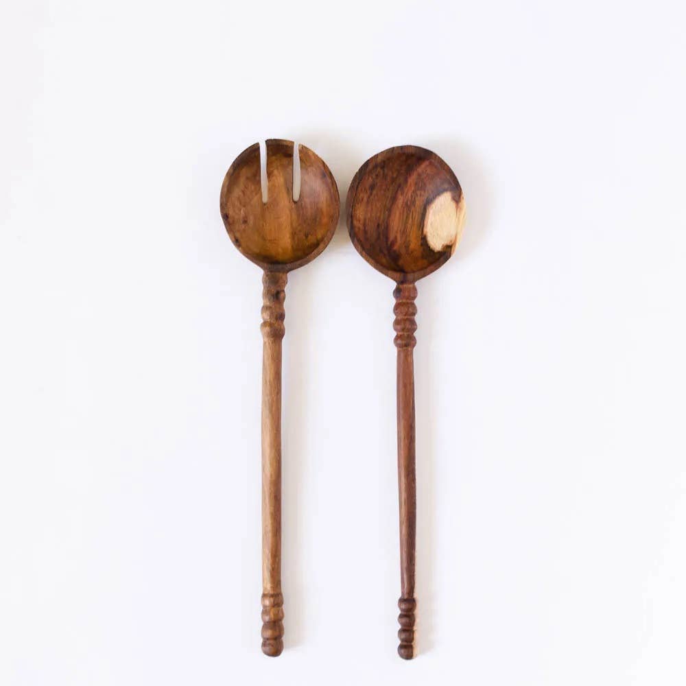 Hand Carved Wooden Spoon- Donna Jean Serving Spoon