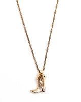 Cowgirl Up Western Boot Necklace