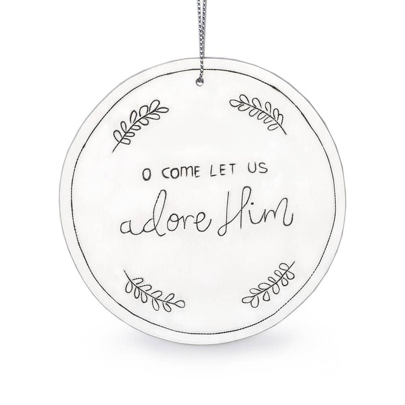 Tin O Come Let Us Adore Ornament