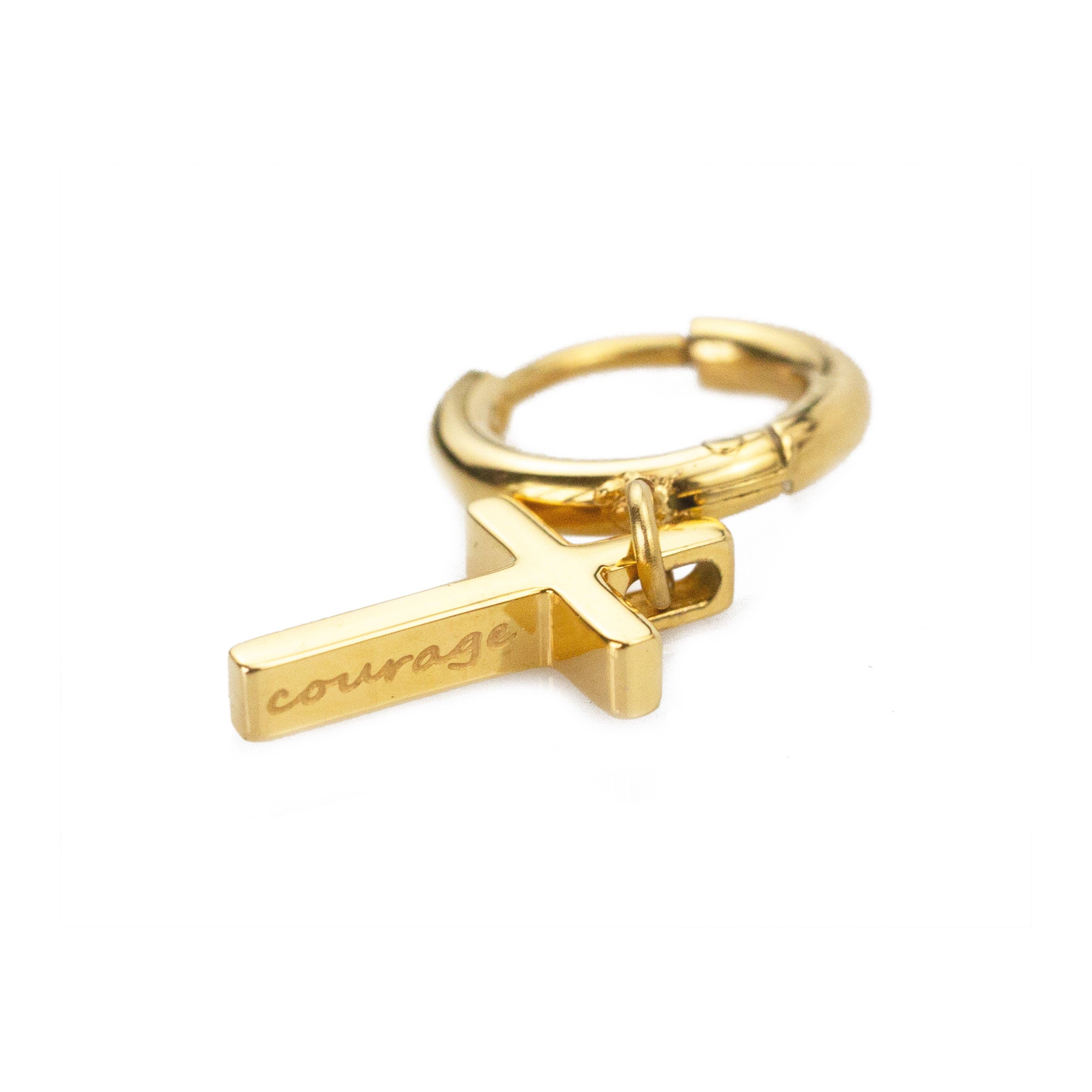 Courageous Cross Earrings