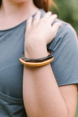 Wood and Horn Bracelet Set