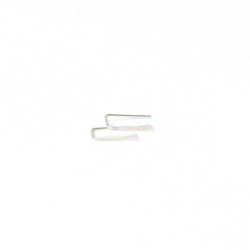 Indra Staple Earrings in Sterling Silver