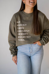 Heavenly Things Pullover | Christian Pullover
