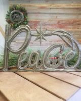 Peace Standing Metal Art