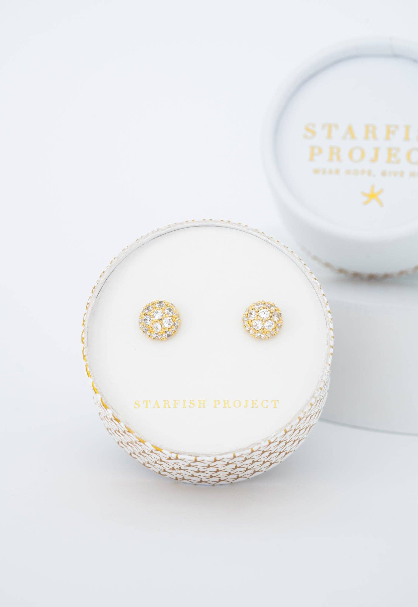Gold Lustre Bloom Studs