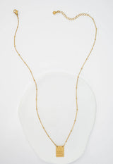 Act Justly Necklace in Gold