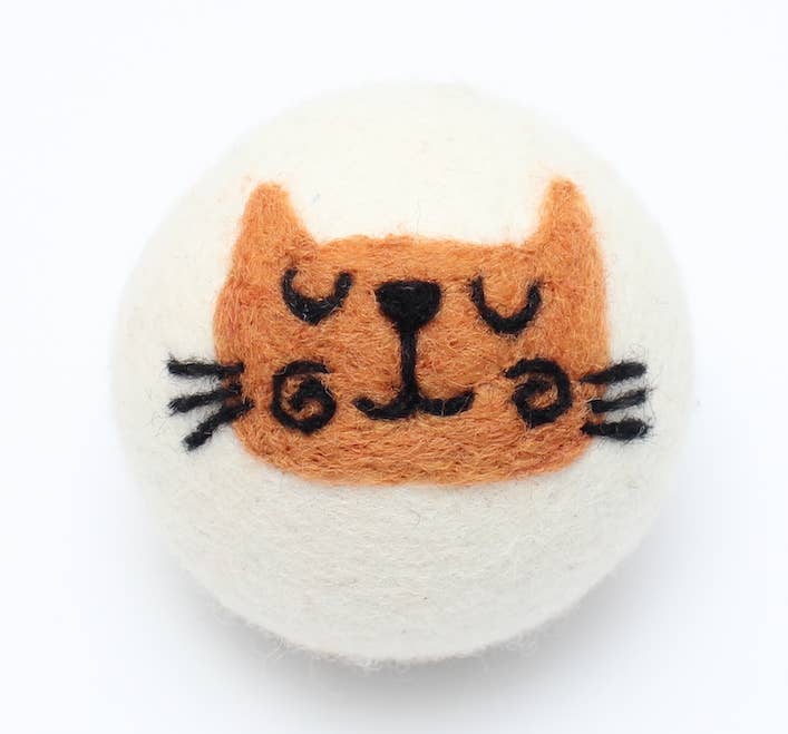 Cat Eco Wool Dryer Balls Fair Trade