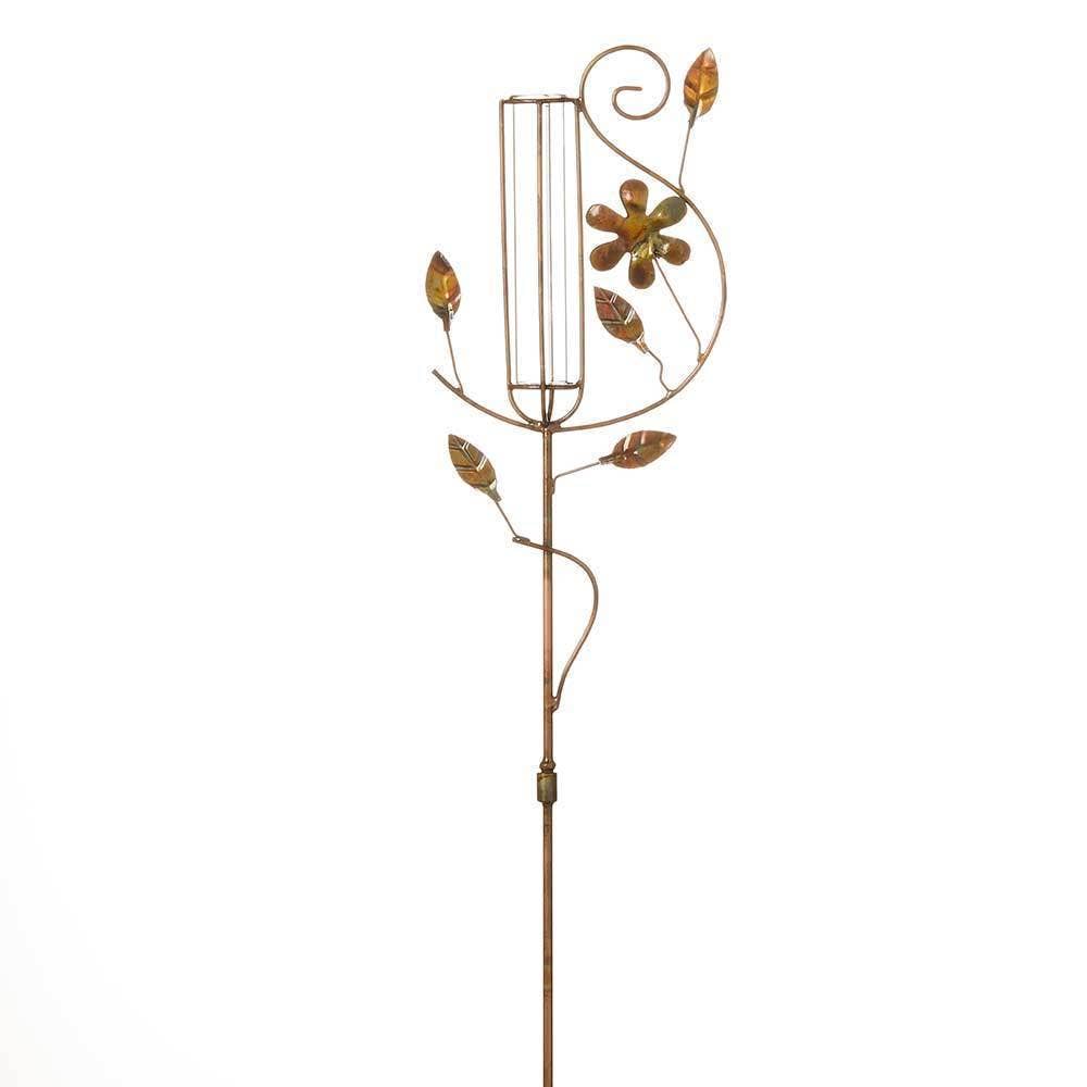 Flower Rain Gauge Stake