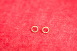 Hammered Medallion Studs