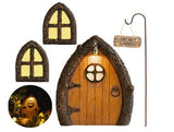 Fairy door with light and windows – Glow in The Dark