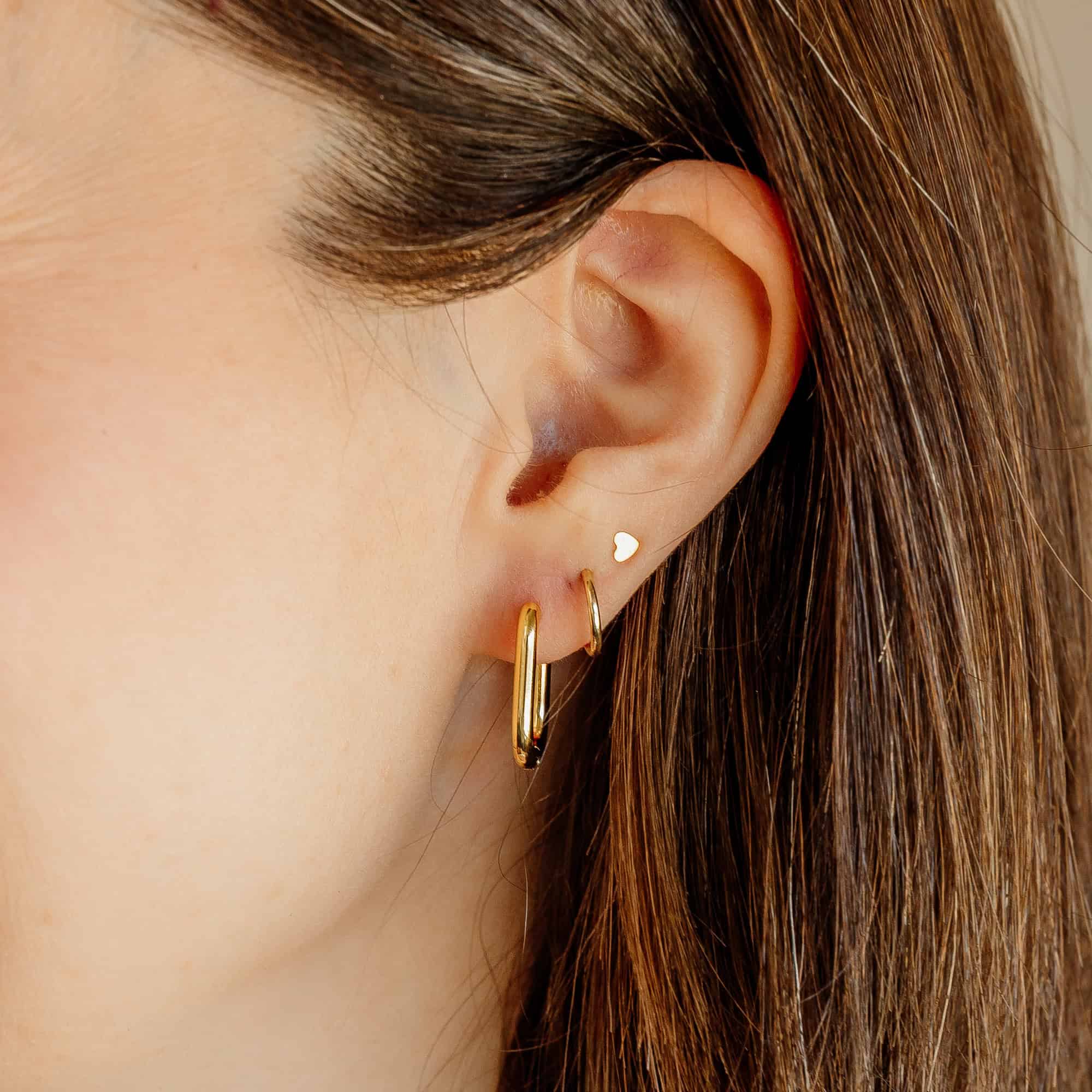 Rectangle Everyday Hoop Earrings