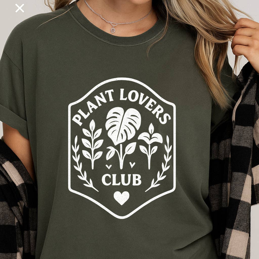 Plant Lovers Club T-Shirt – Botanical Graphic Tee