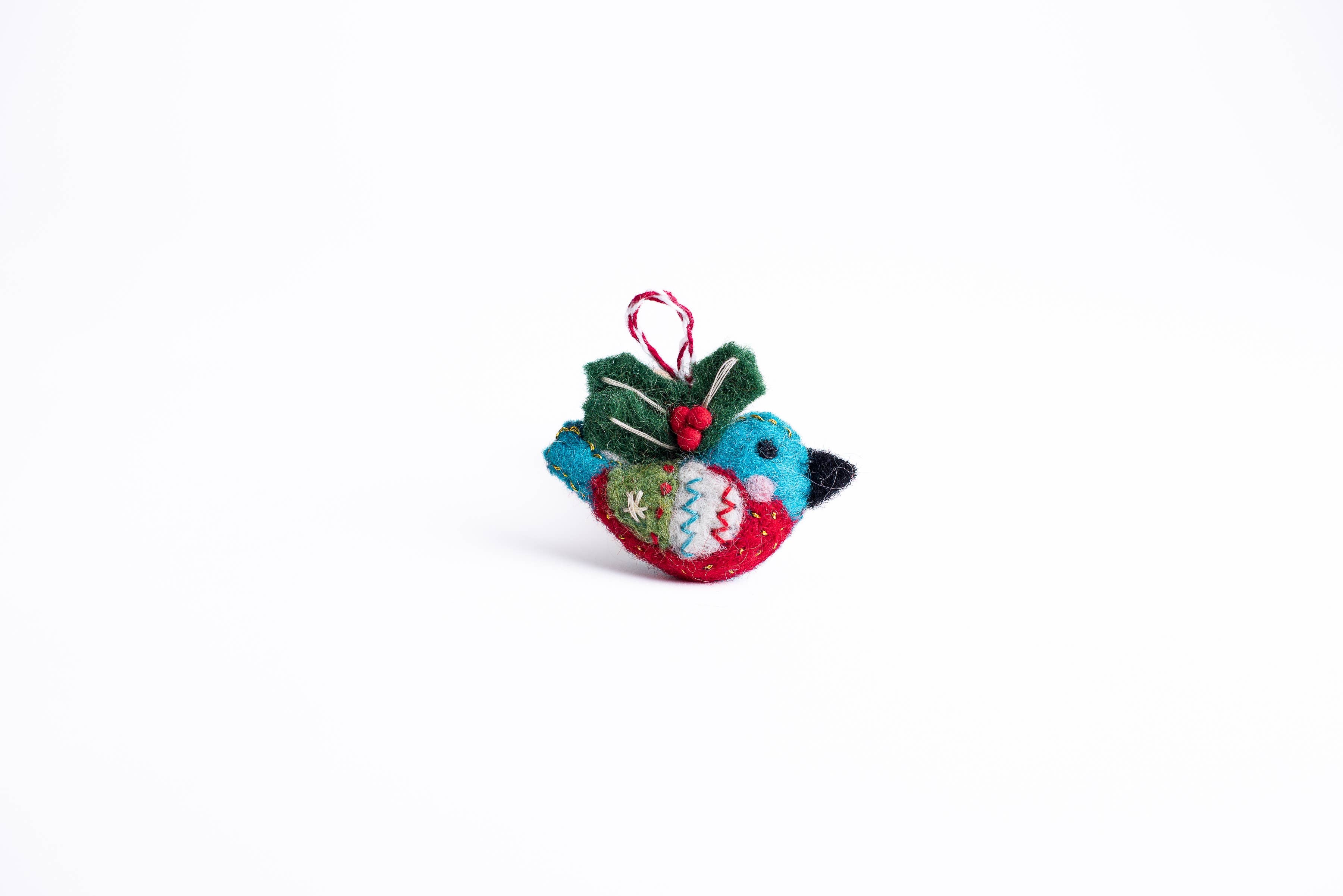 Festive Bird Ornaments