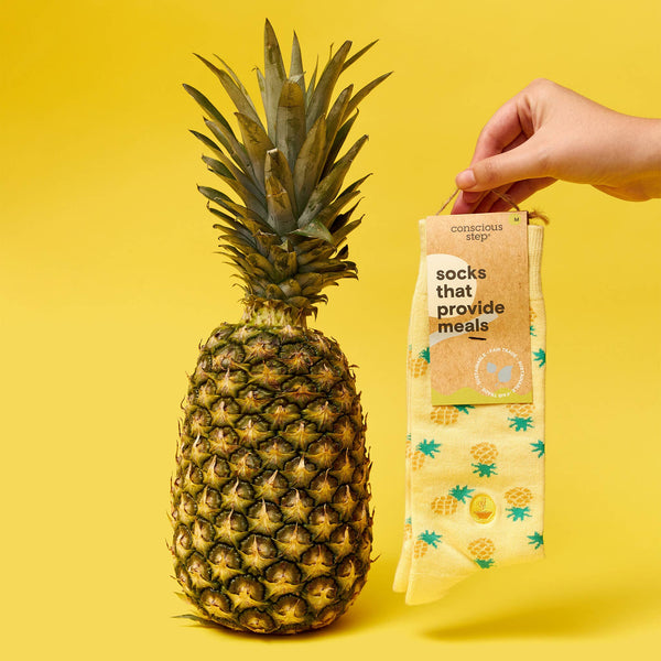 Socks that Provide Meals - Golden Pineapples