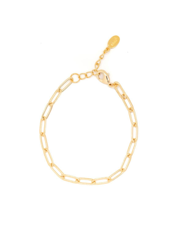 Bellard Gold Paperclip Chain Bracelet