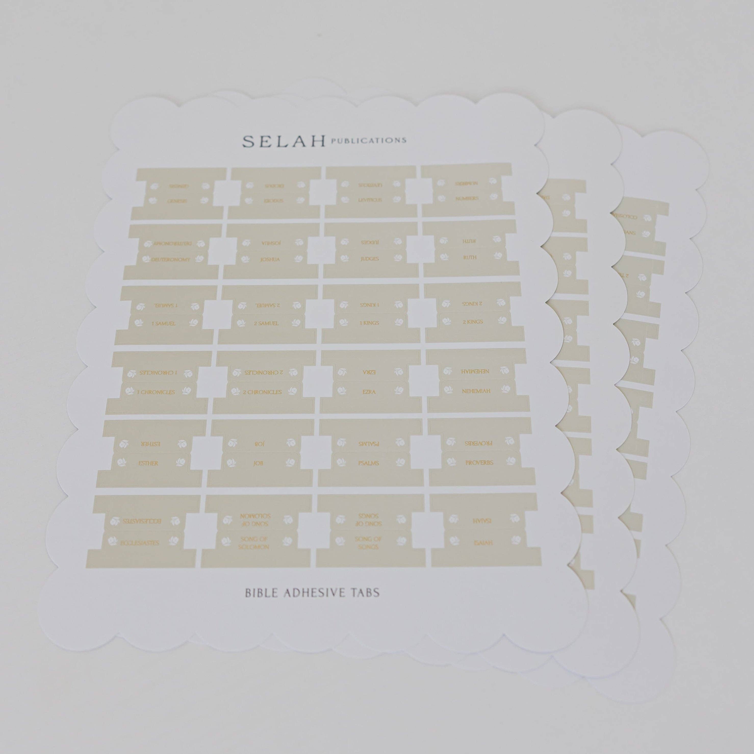Floral Bible Tabs - Edelweiss Theme