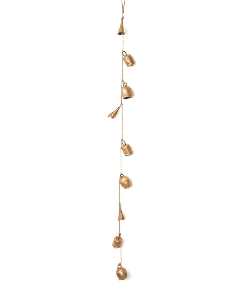 Rustic Bell Hanging Garland - Hand Tuned, Fair Trade